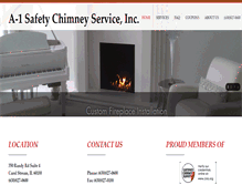 Tablet Screenshot of a1safetychimney.com